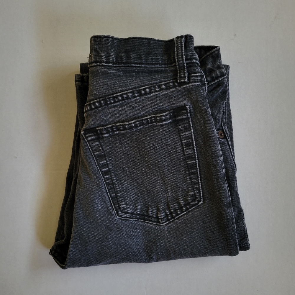 Abercrombie Jeans 90s Straight Black 27 XL Extra Long Ultra High Rise - Picture 2 of 5